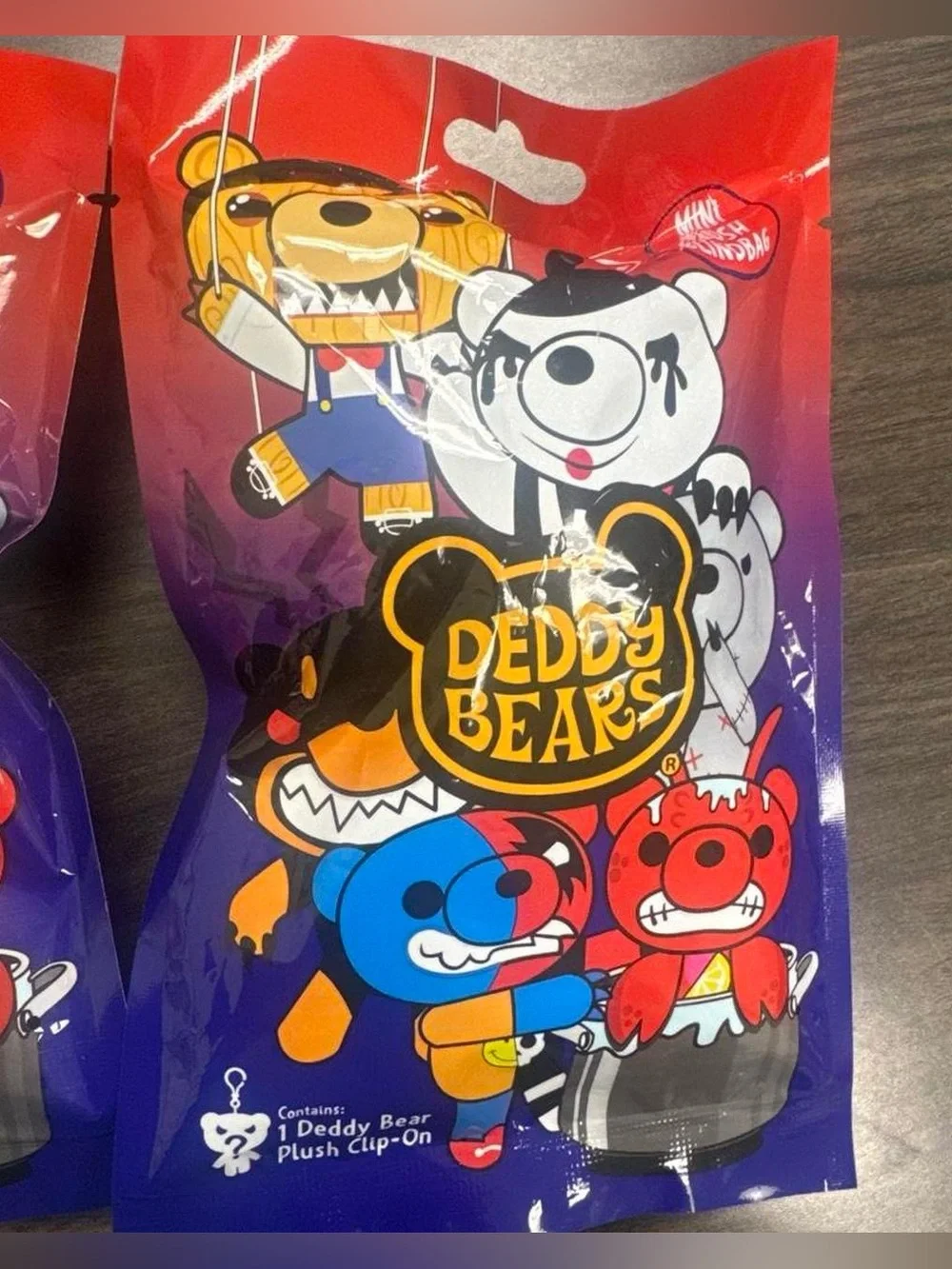 NEW Deddy Bears Plush Clip-On Blind Bags | Set of 2
